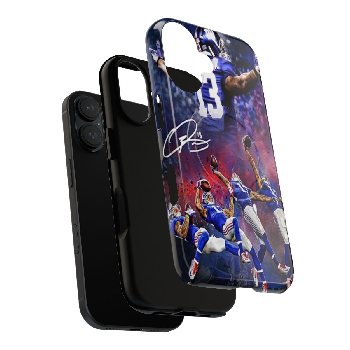 Custom magnetic tough phone case with personalized design - Layers