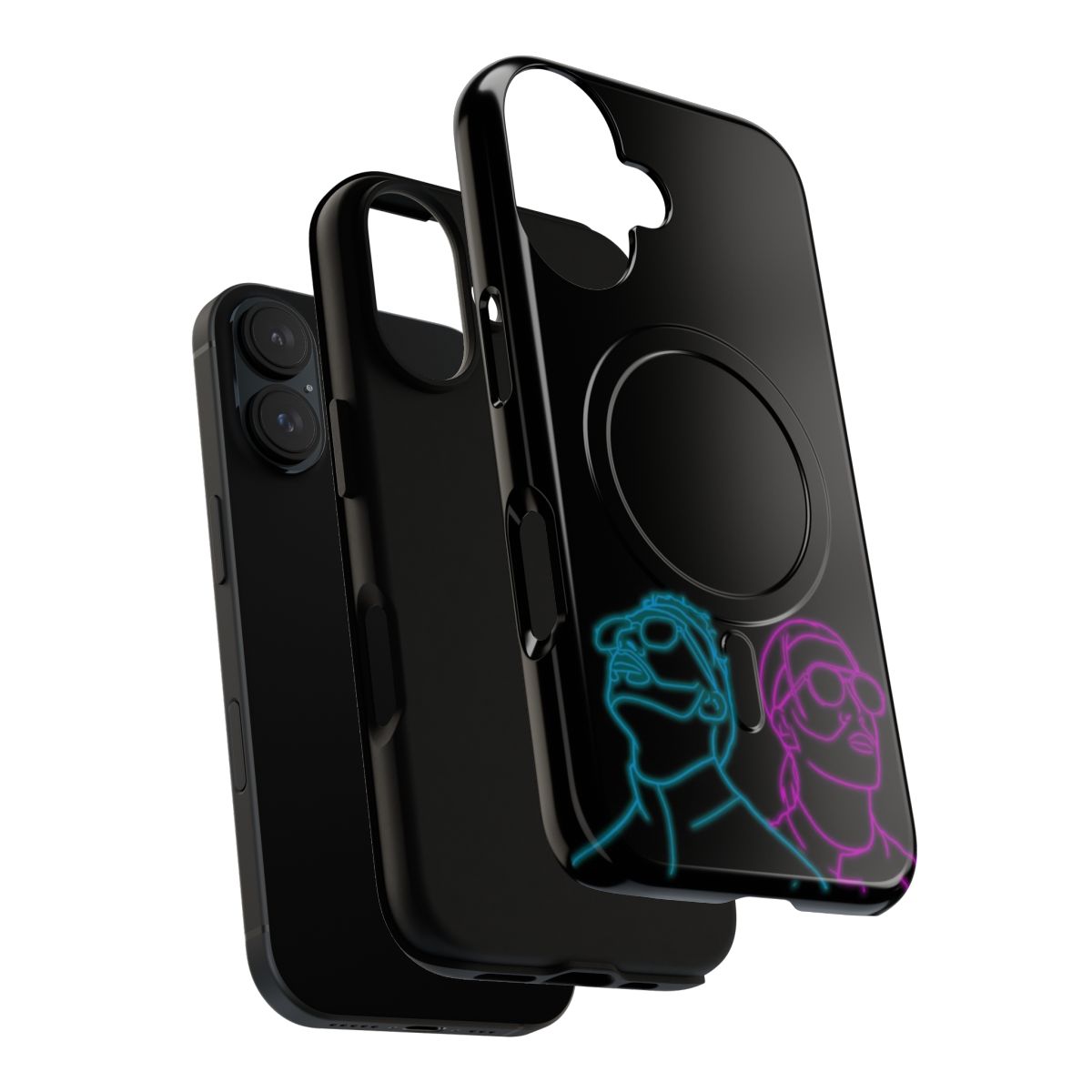 PNL Two Brothers Neon Magnetic Tough Cases for Phones - Layers