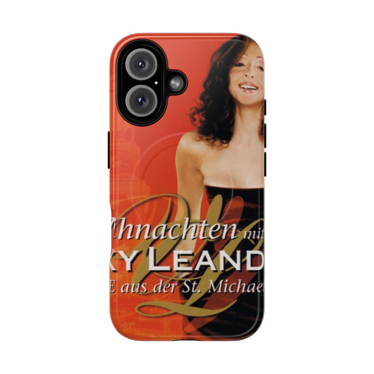 Phone case featuring Vicky Leandros, a popular Greek singer, and her 2002 Christmas album.