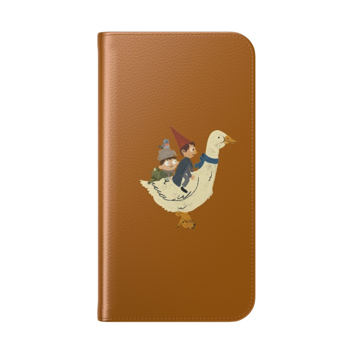 Flip cover phone case featuring characters from the animated series "Over the Garden Wall" - Folded Back