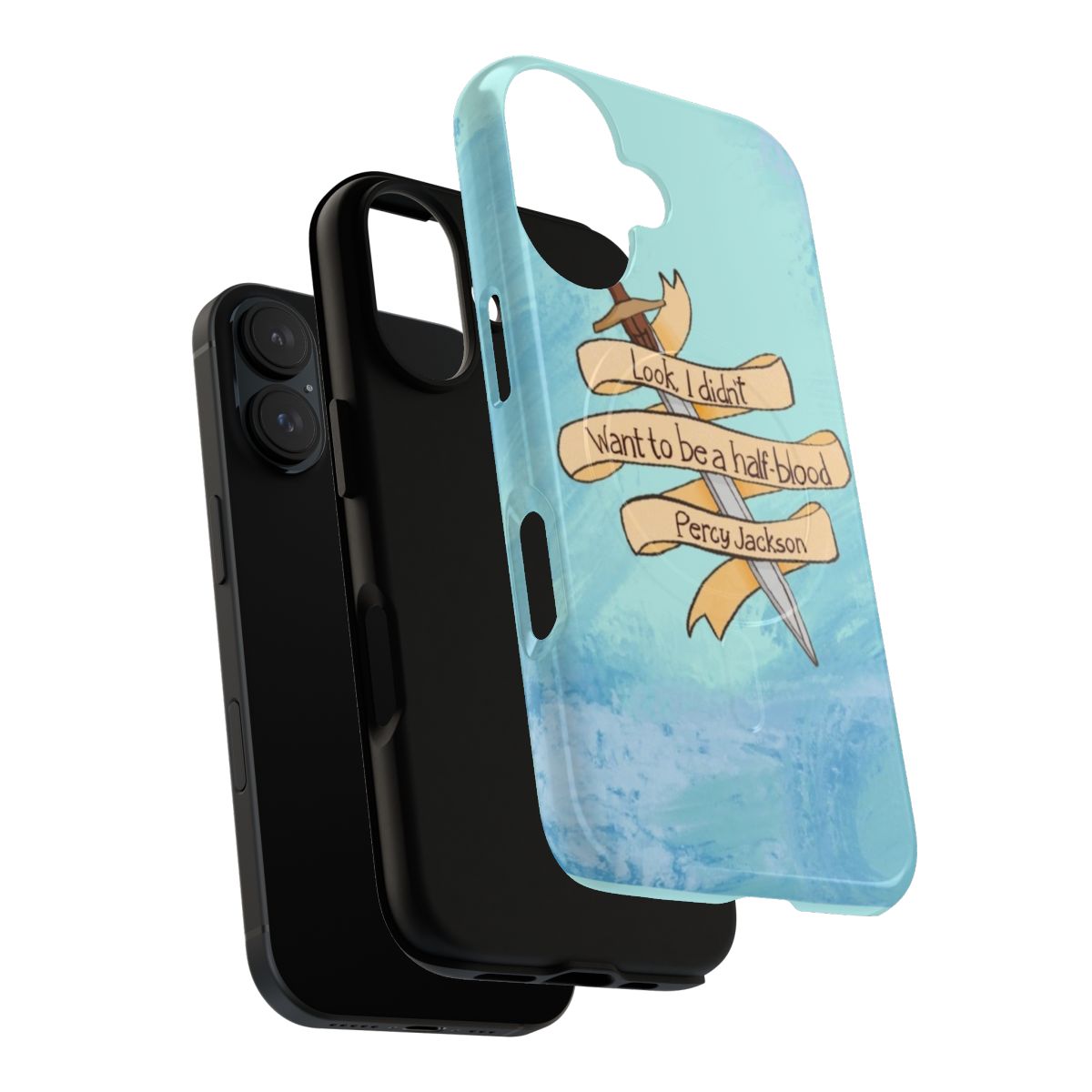 Magnetic tough phone case with Percy Jackson-inspired artwork - Layers