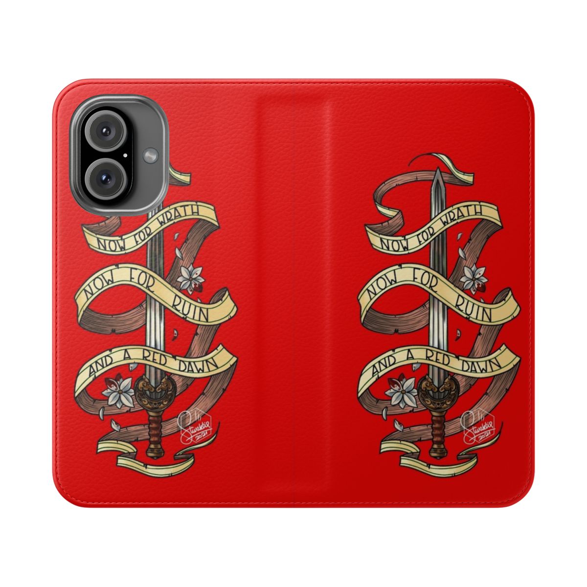 Lord of the Rings-inspired phone case cover with medieval fantasy sword design