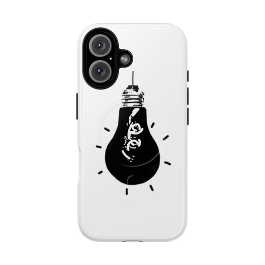 Omori-themed phone case with a light bulb design