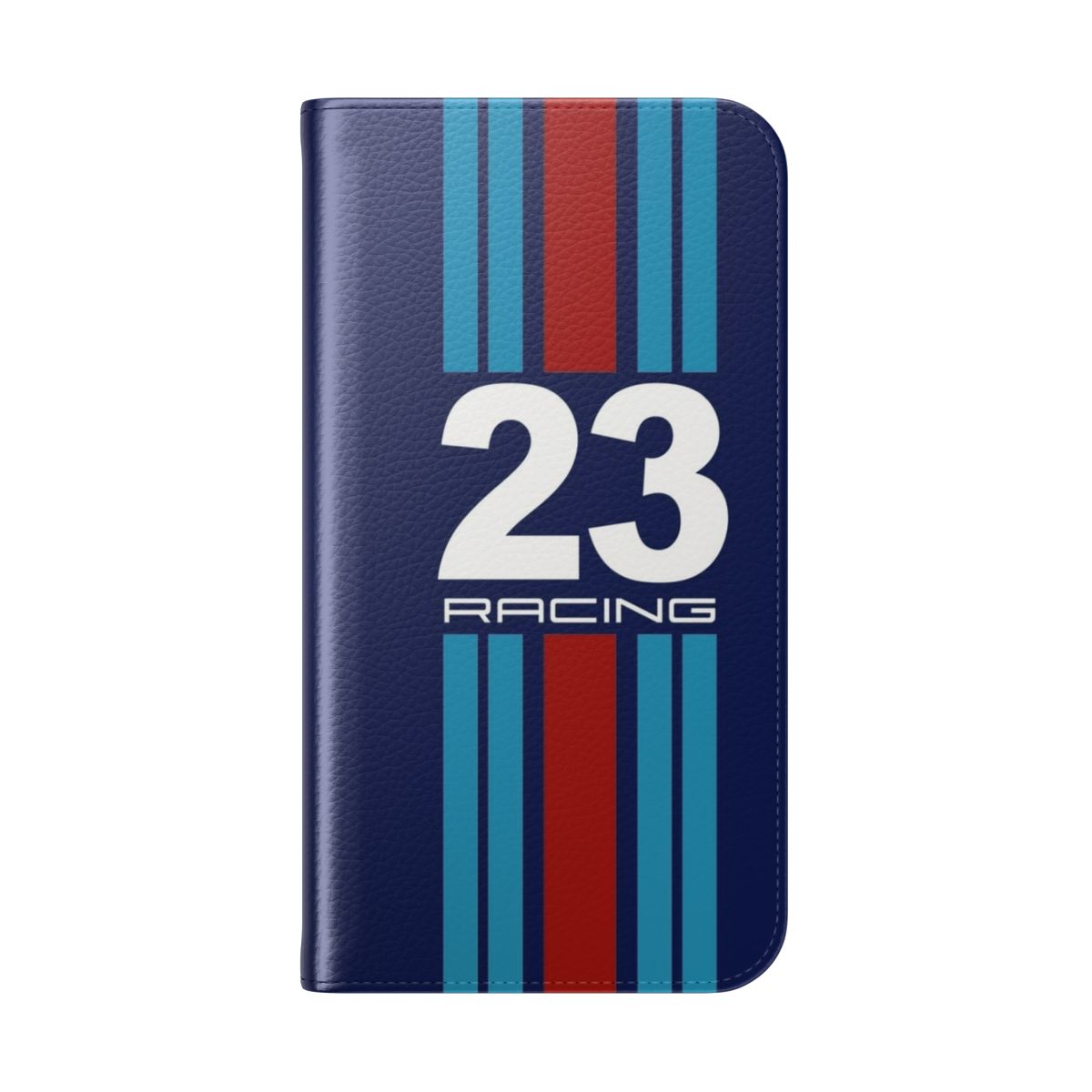 Retro racing colors phone case with classic car inspired design - Folded Back