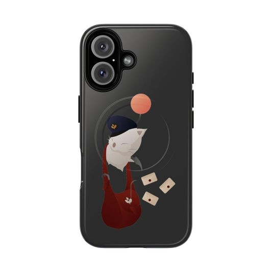 Magnetic tough phone case inspired by the Delivery Moogle from Final Fantasy XIV