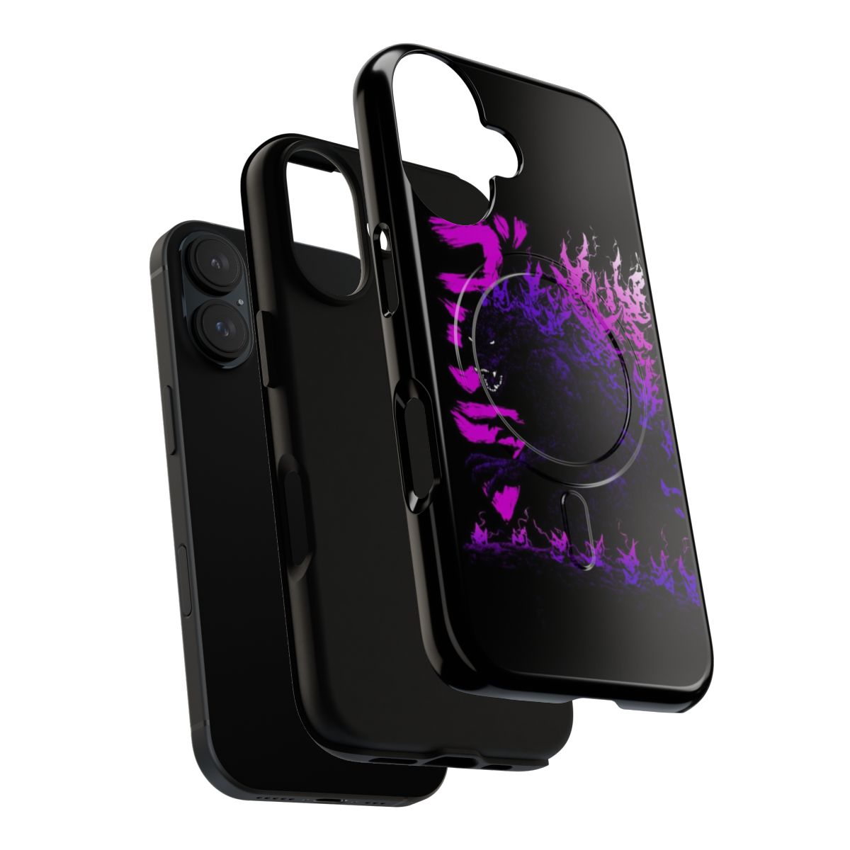 Gojira Millennium Godzilla 2000 Minus 1 Shin Black Light Magnetic Tough Phone Case - Layers