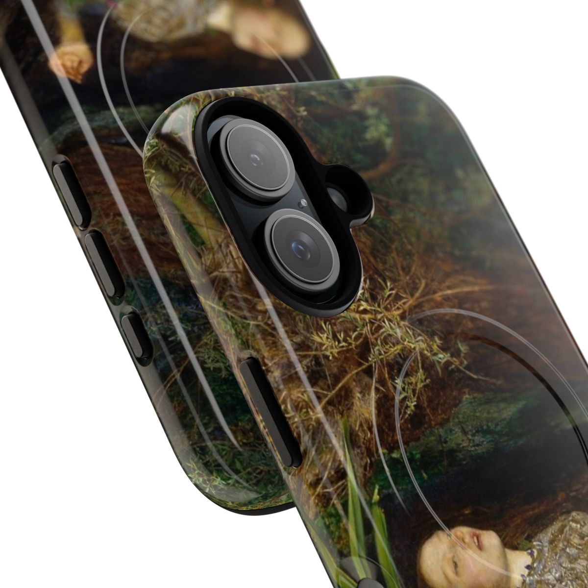 Magnetic tough case featuring the artwork "Ophelia" by John Everett Millais - Detail