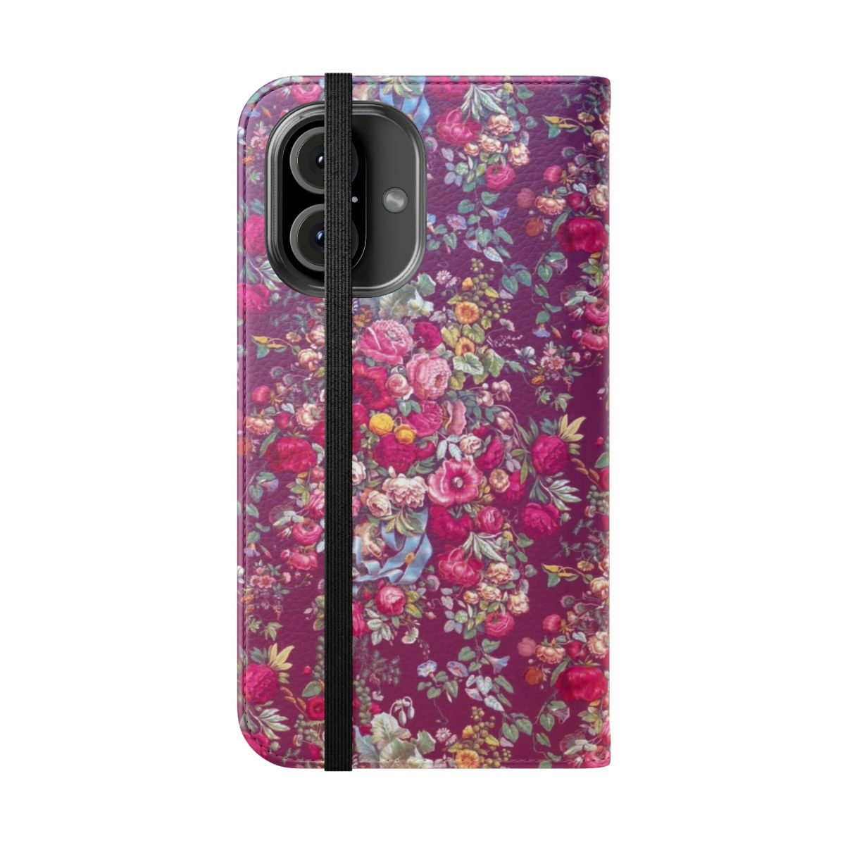 Vintage floral bouquet design on a phone case - Folded Front