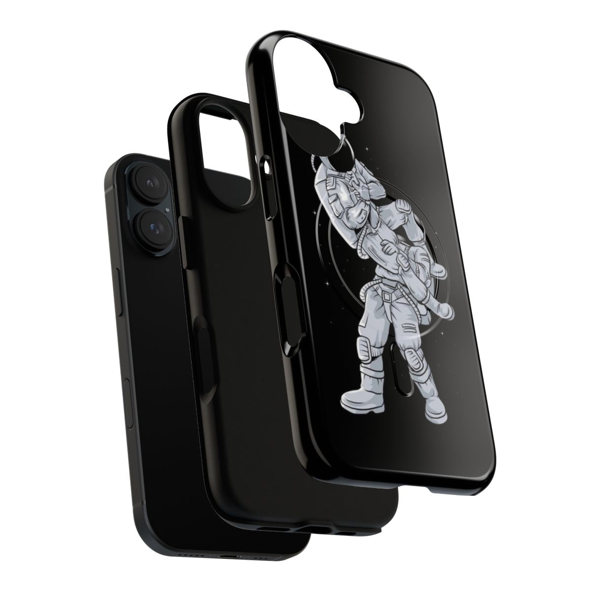 Bjj Astronaut Galactic Magnetic Tough Phone Case - Layers