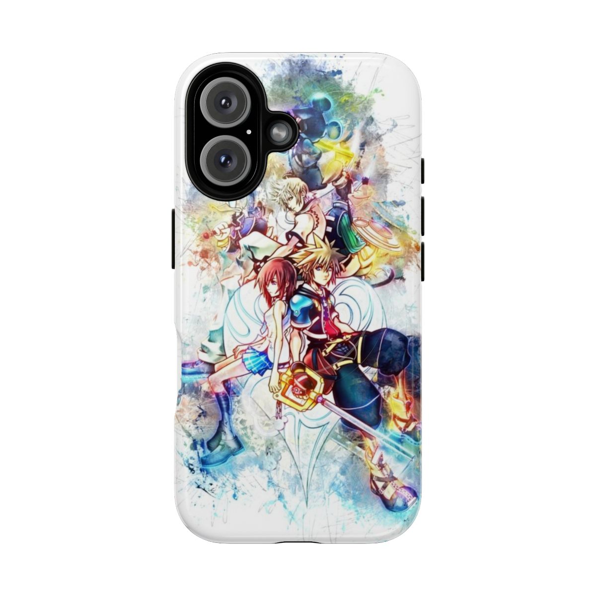 Image of a Kingdom Hearts-themed magnetic phone case with a durable protective design.