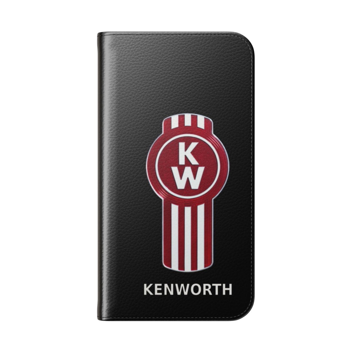 Kenworth Flip Cover Phone Case for Trucks and Truckers - Folded Back