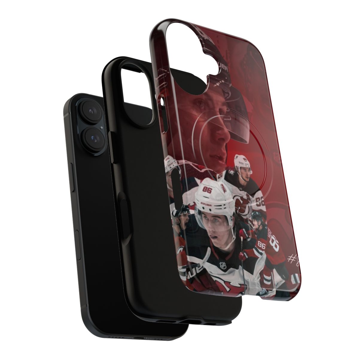 Jack Hughes Magnetic Tough Phone Case for New Jersey Devils Fans - Layers