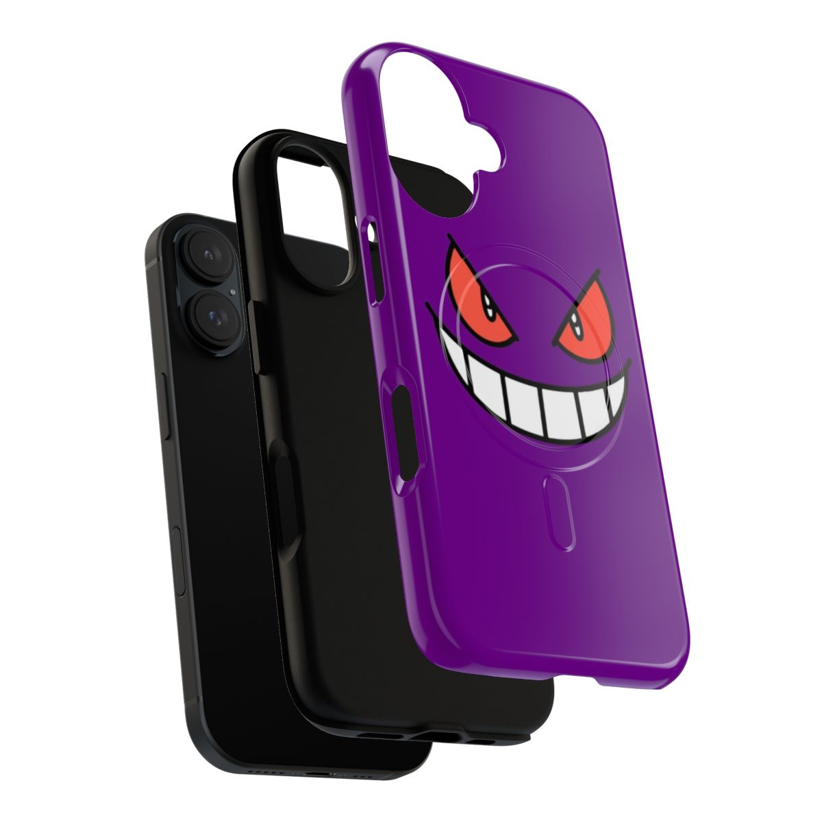 Magnetic phone case with a creepy ghost design - Layers