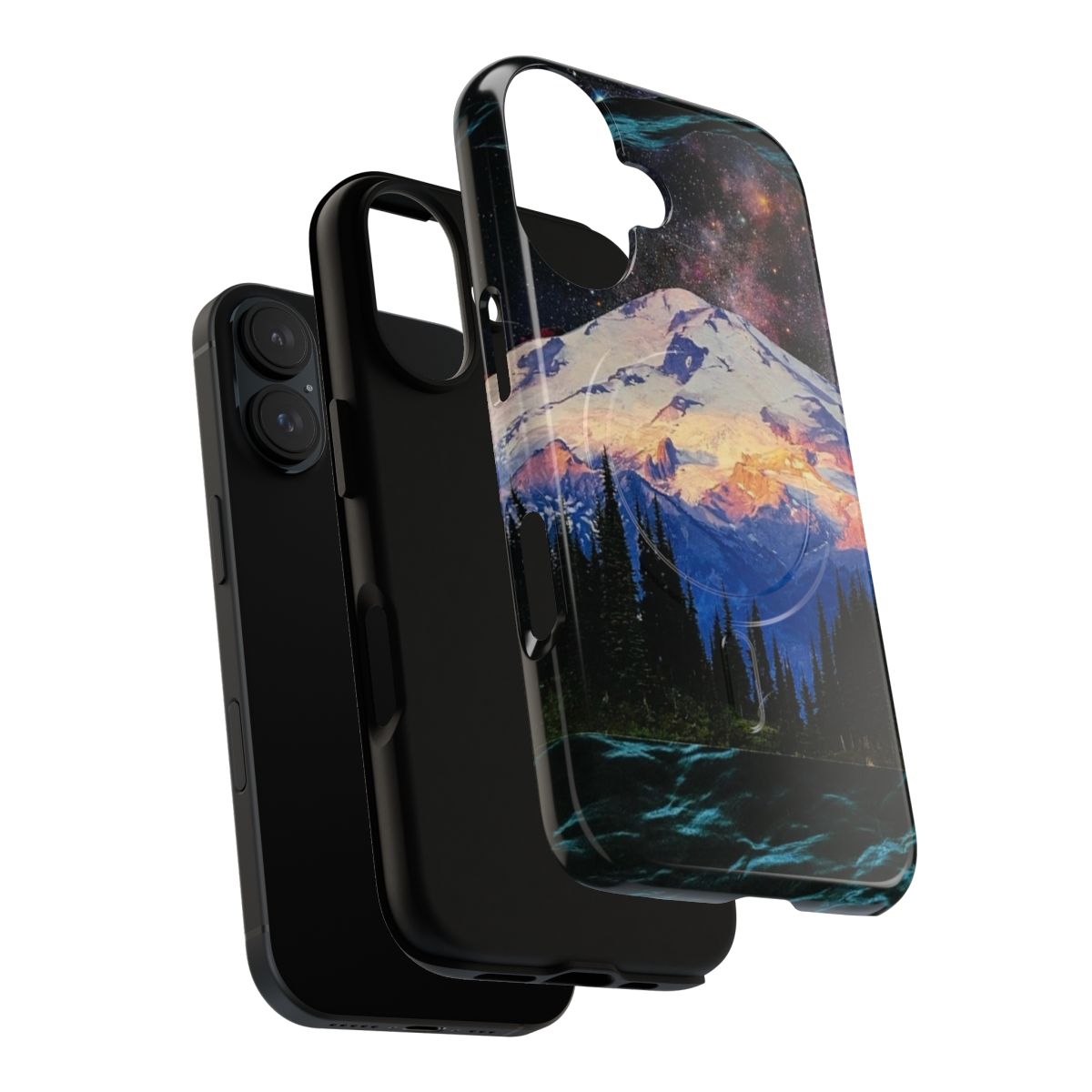 Blue Ridge Mountains landscape photography on a magnetic phone case - Layers