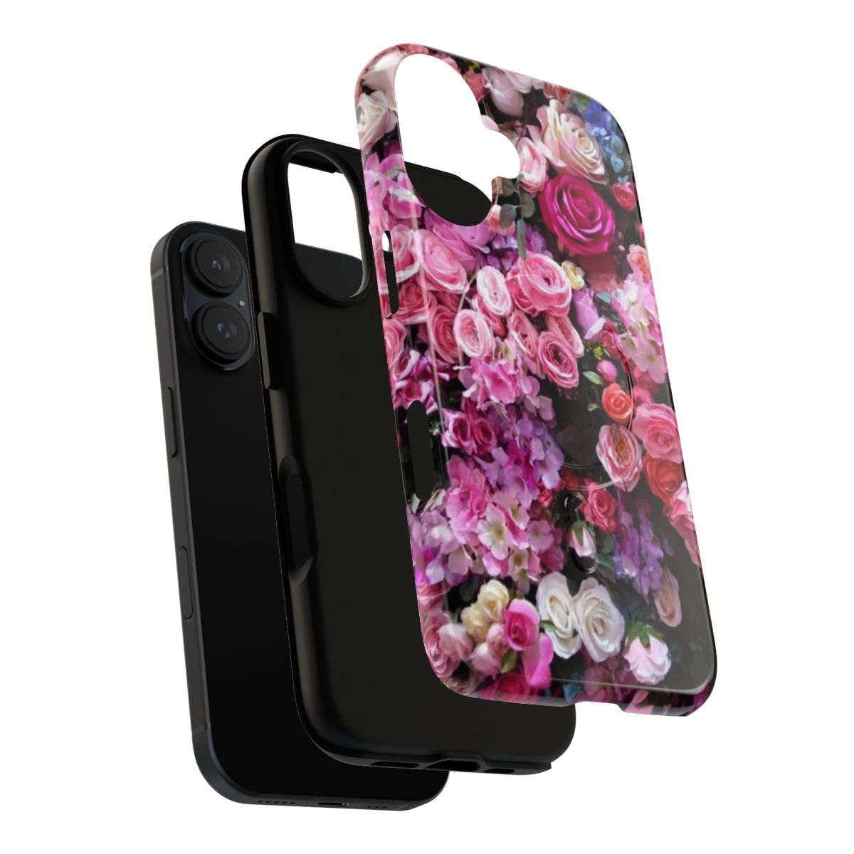 Colorful floral pattern phone case for iPhone 12 Pro Max - Layers