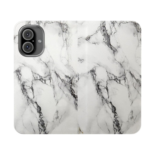 Sleek and modern marble-patterned phone case