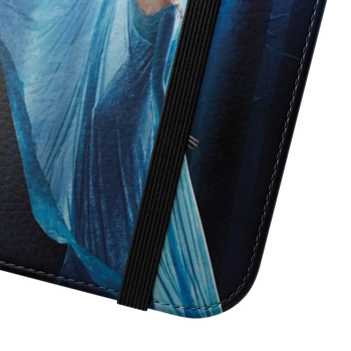 Elsa themed flip cover phone case with a fantasy design - Close Up