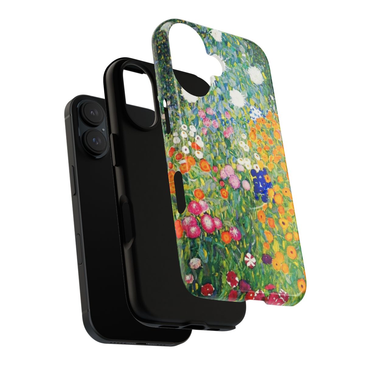 Colorful phone case with floral design inspired by Gustav Klimt's art nouveau masterpieces - Layers