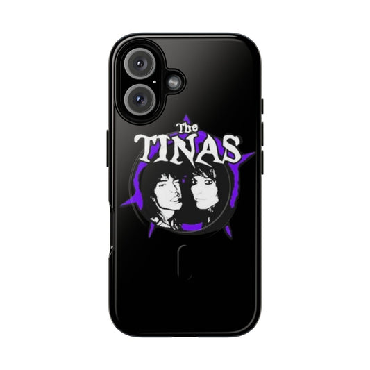 Magnetic tough phone case featuring Jake Webber, Johnnie Guilbert, and The Tinas band logo