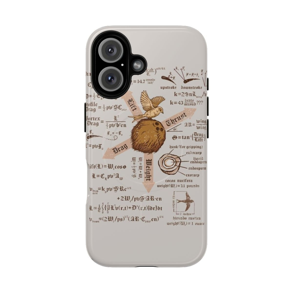 Magnetic tough phone case with Monty Python and the Holy Grail inspired design