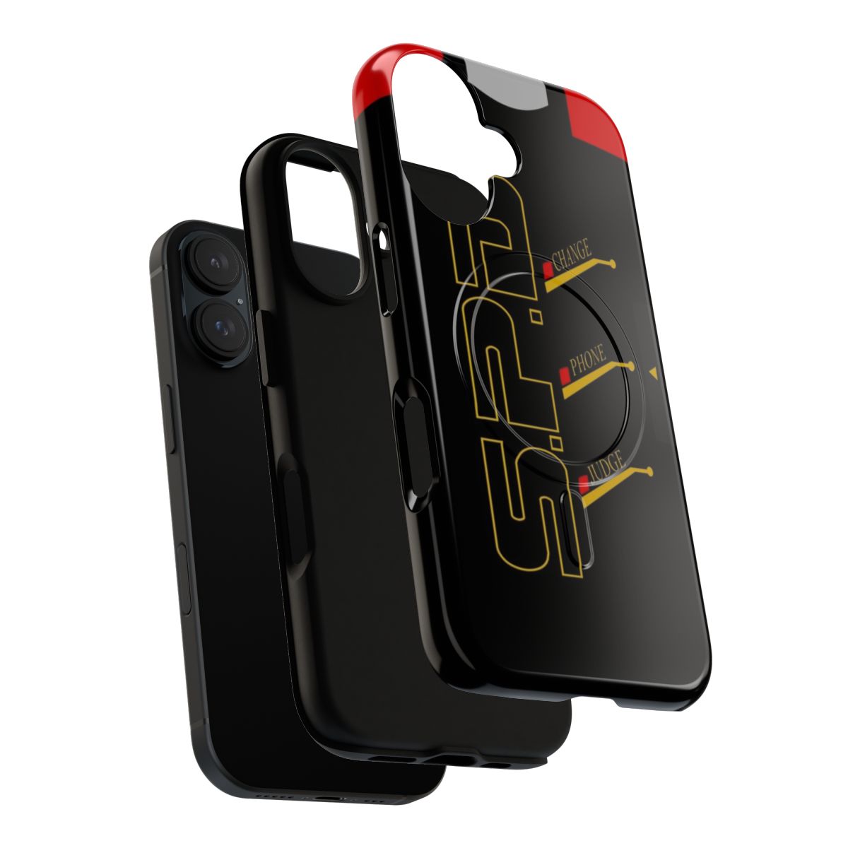 Magnetic Tough Phone Case Inspired by the Dekamaster Morpher from Super Sentai - Layers