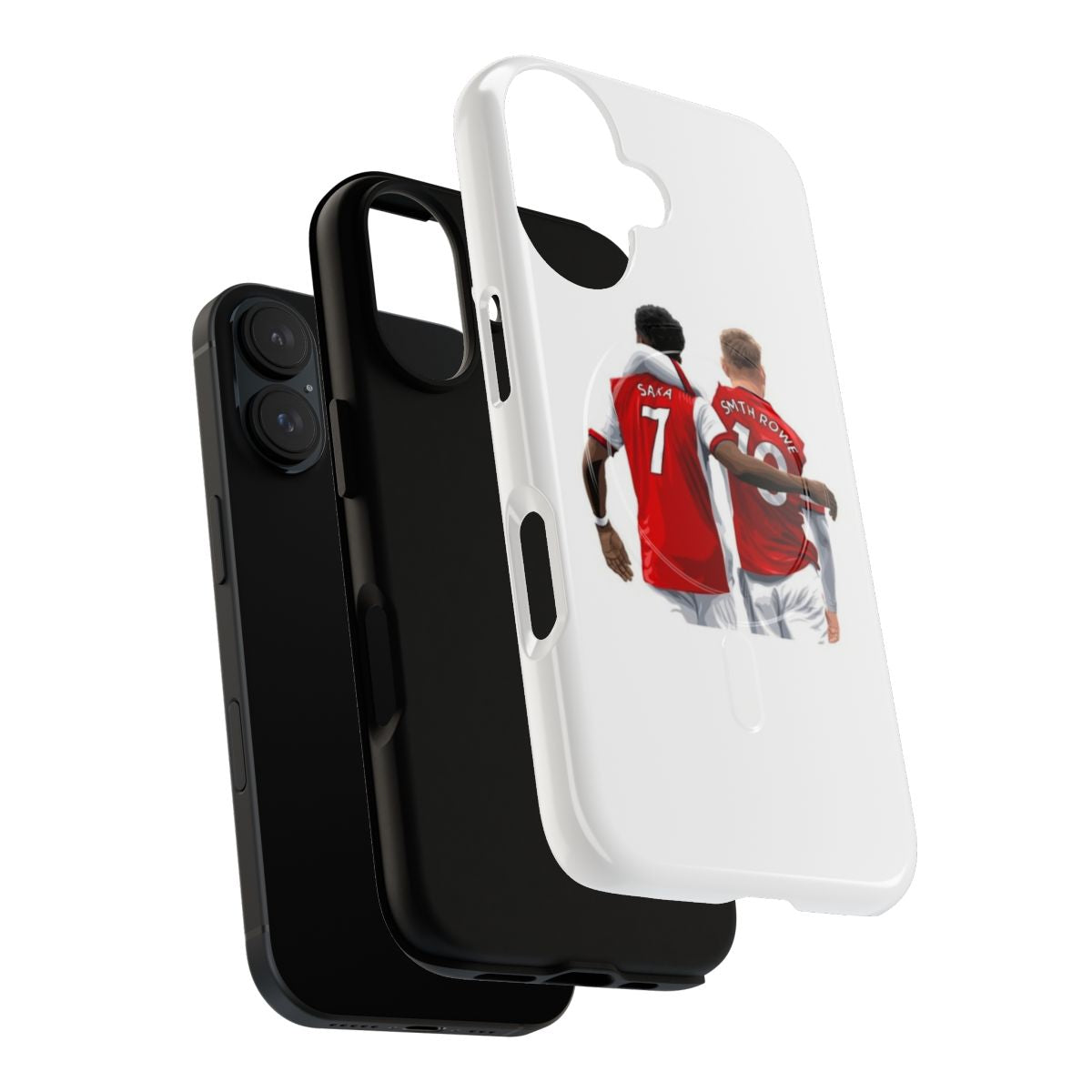 Bukayo Saka and Emile Smith Rowe inspired Arsenal FC-themed phone case - Layers