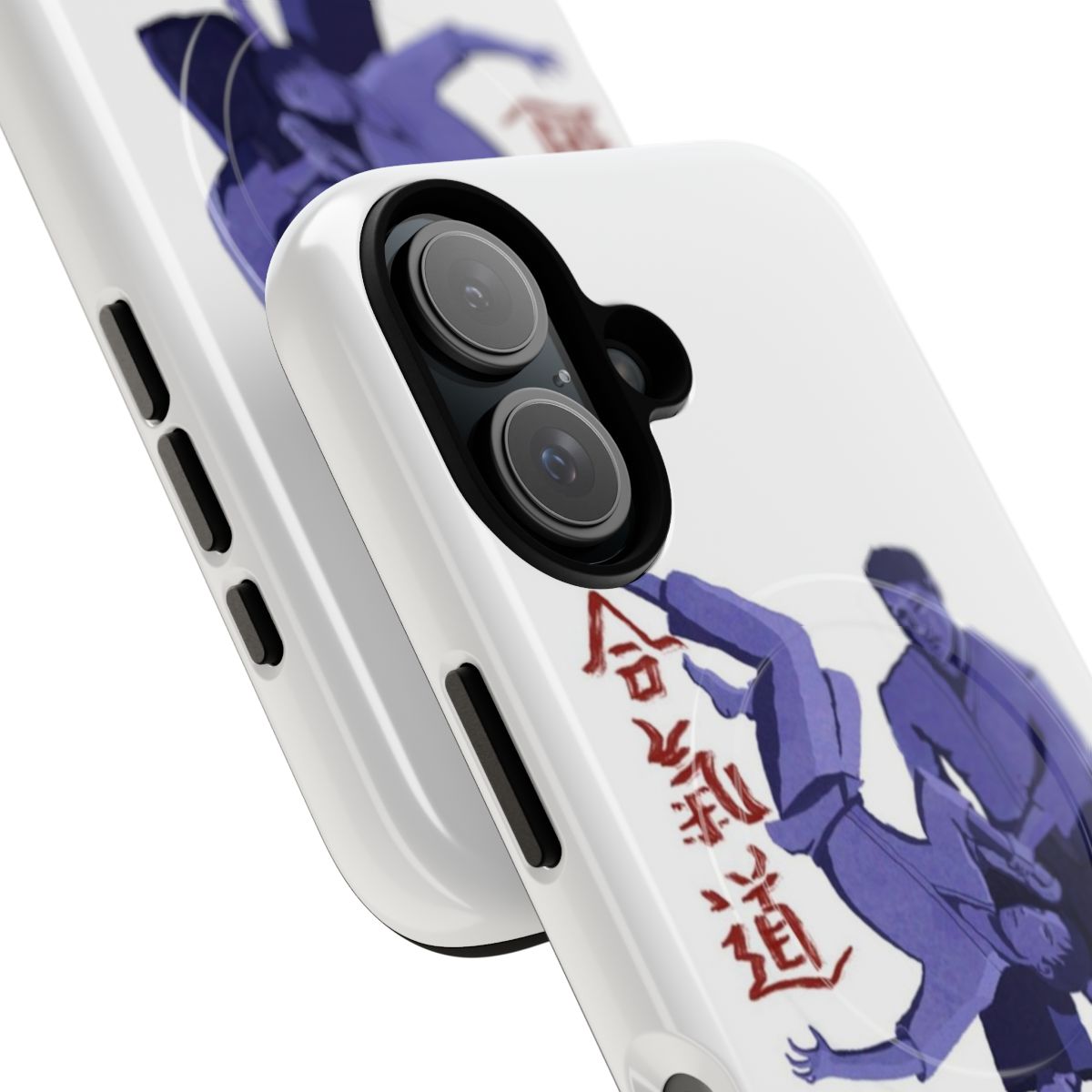 Magnetic tough phone case with aikido and Japanese martial arts design - Detail