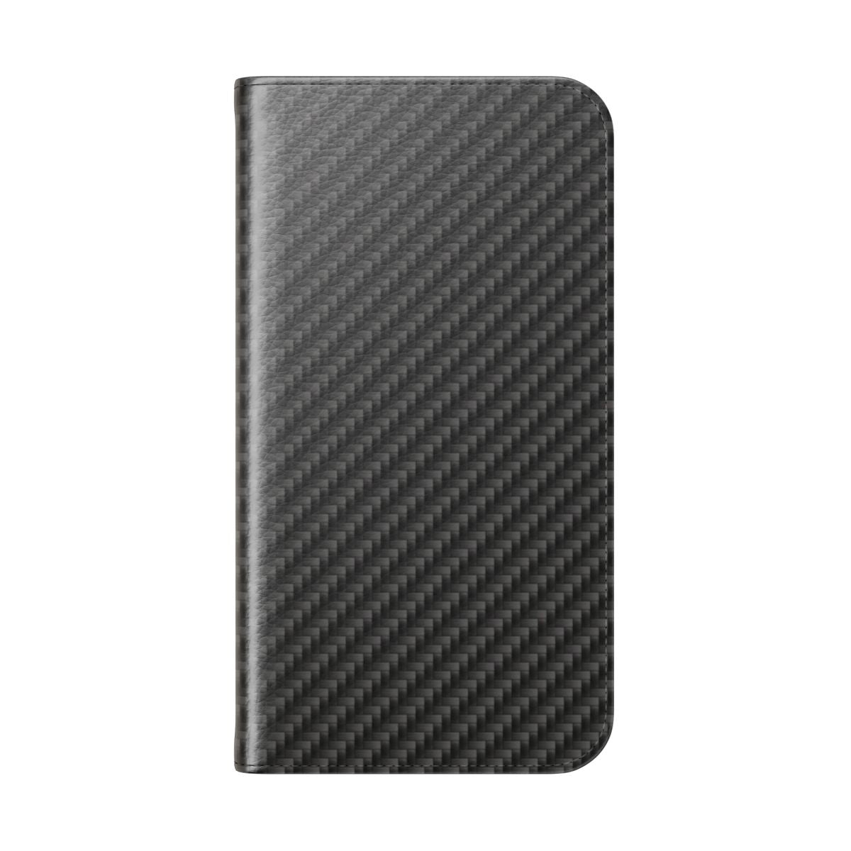 Stylish carbon fiber 3D texture phone case - Folded Back