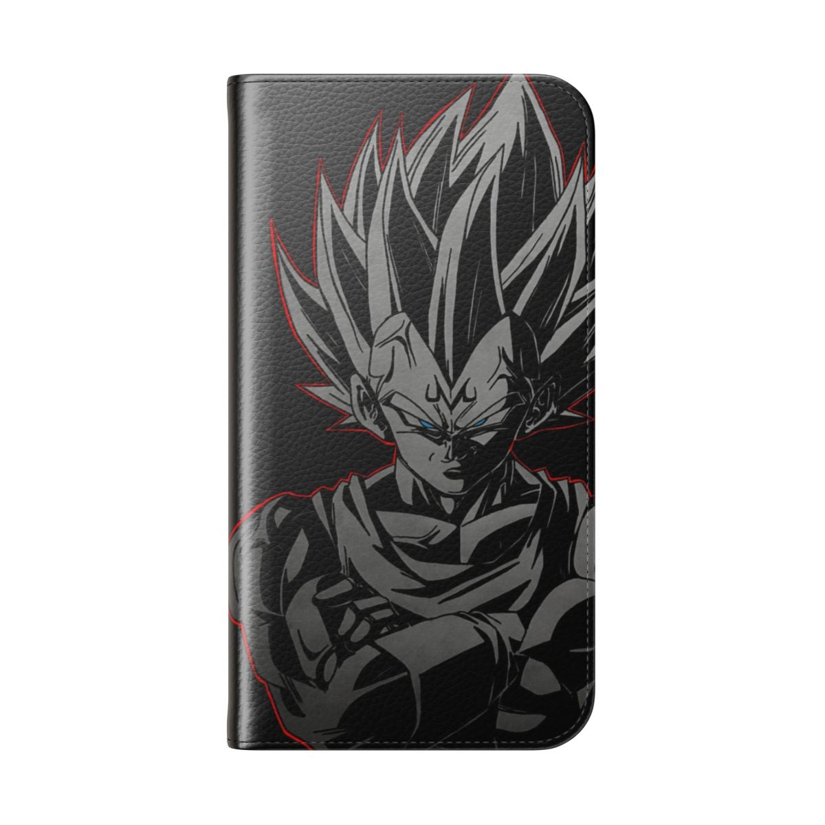 Dragon Ball inspired Majin Vegeta flip phone case - Folded Back