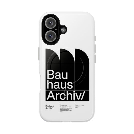 Bauhaus-inspired modern phone case with geometric design