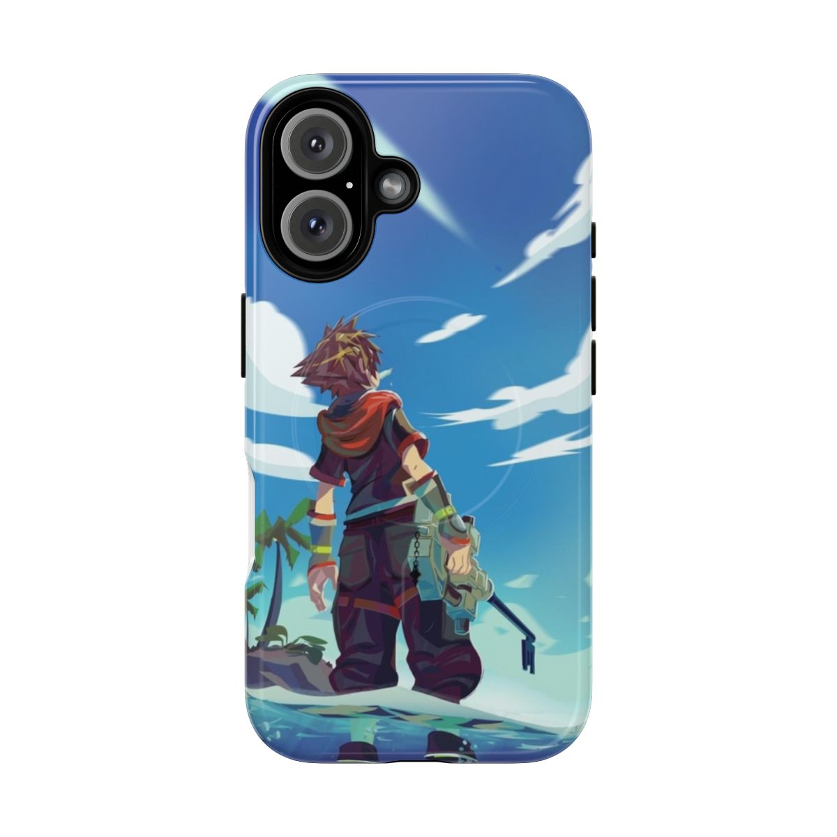 Kingdom Hearts 3 Sora Design on Tough Phone Case with Magnetic Closure