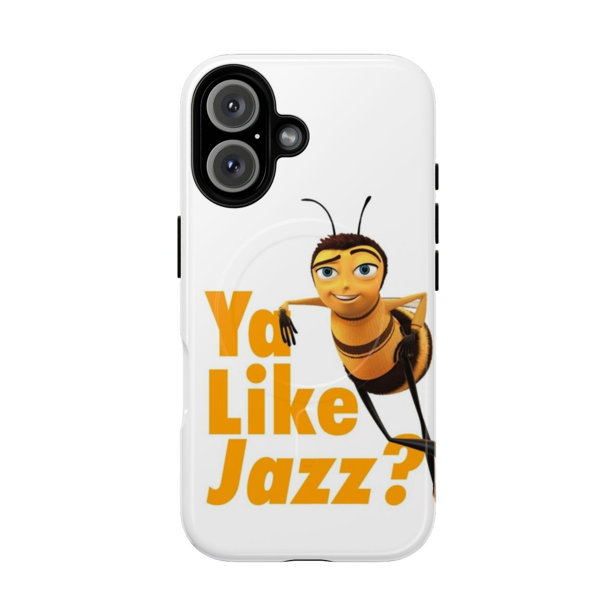 Magnetic tough phone case with Bee Movie inspired design