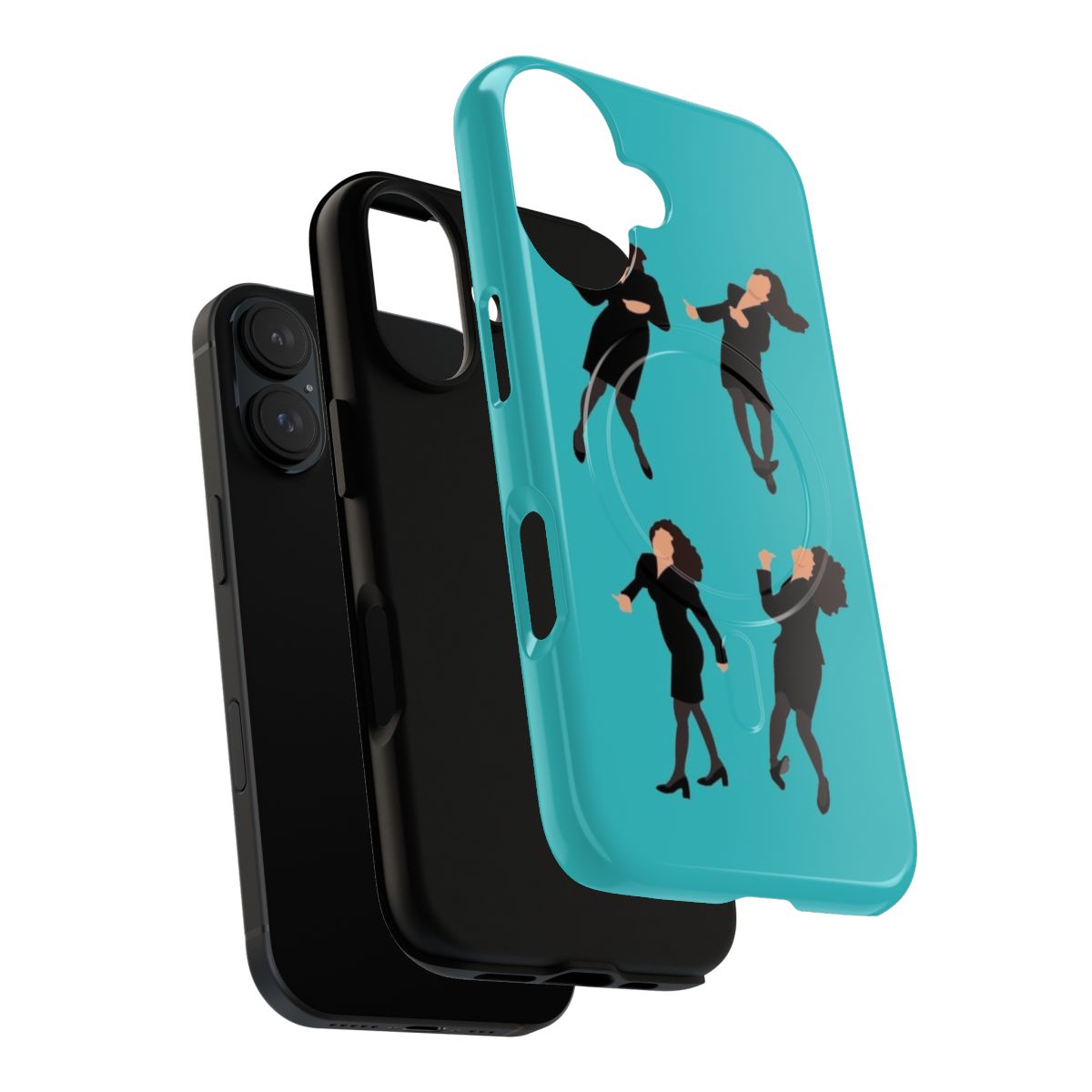 Magnetic phone case with Elaine Benes dancing design from Seinfeld - Layers