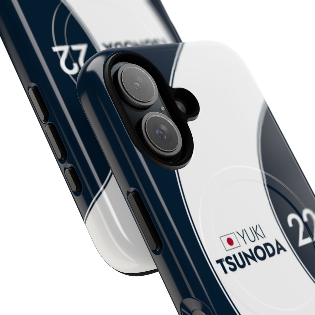 Durable phone case featuring the #22 Yuki Tsunoda design for Formula 1 fans - Detail