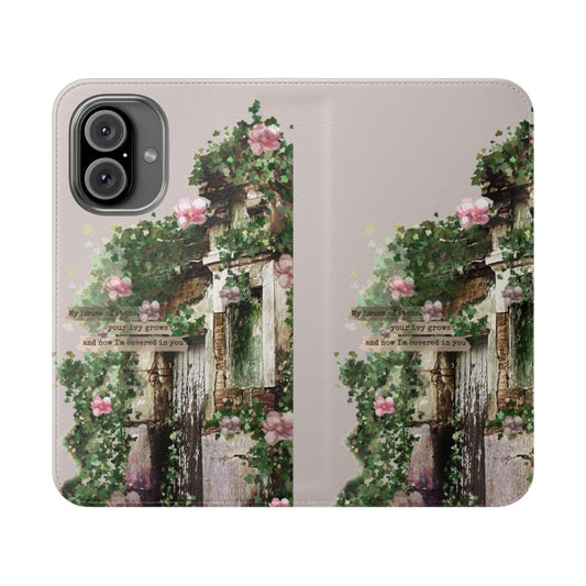 Green and pink floral phone case inspired by Taylor Swift's "Ivy" song