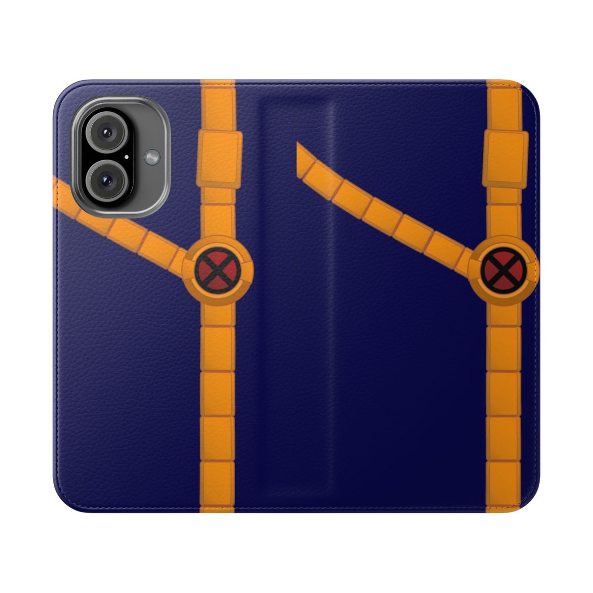 Superhero-Inspired Flip Cover Phone Case for Mobile Devices