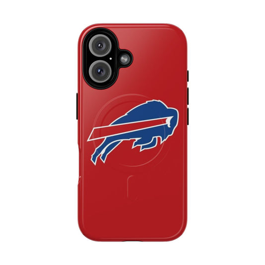 Magnetic tough phone case with sports, training, and game-themed designs