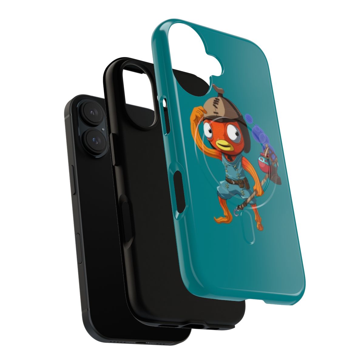 Magnetic tough phone case with meme and Fortnite-inspired graphics and designs - Layers