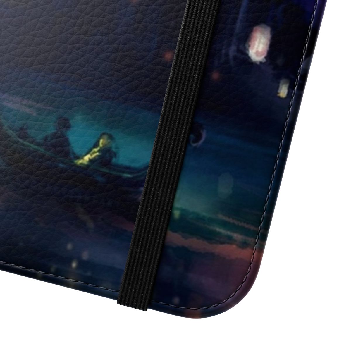 Tangled-inspired flip phone case with Disney movie graphics - Close Up