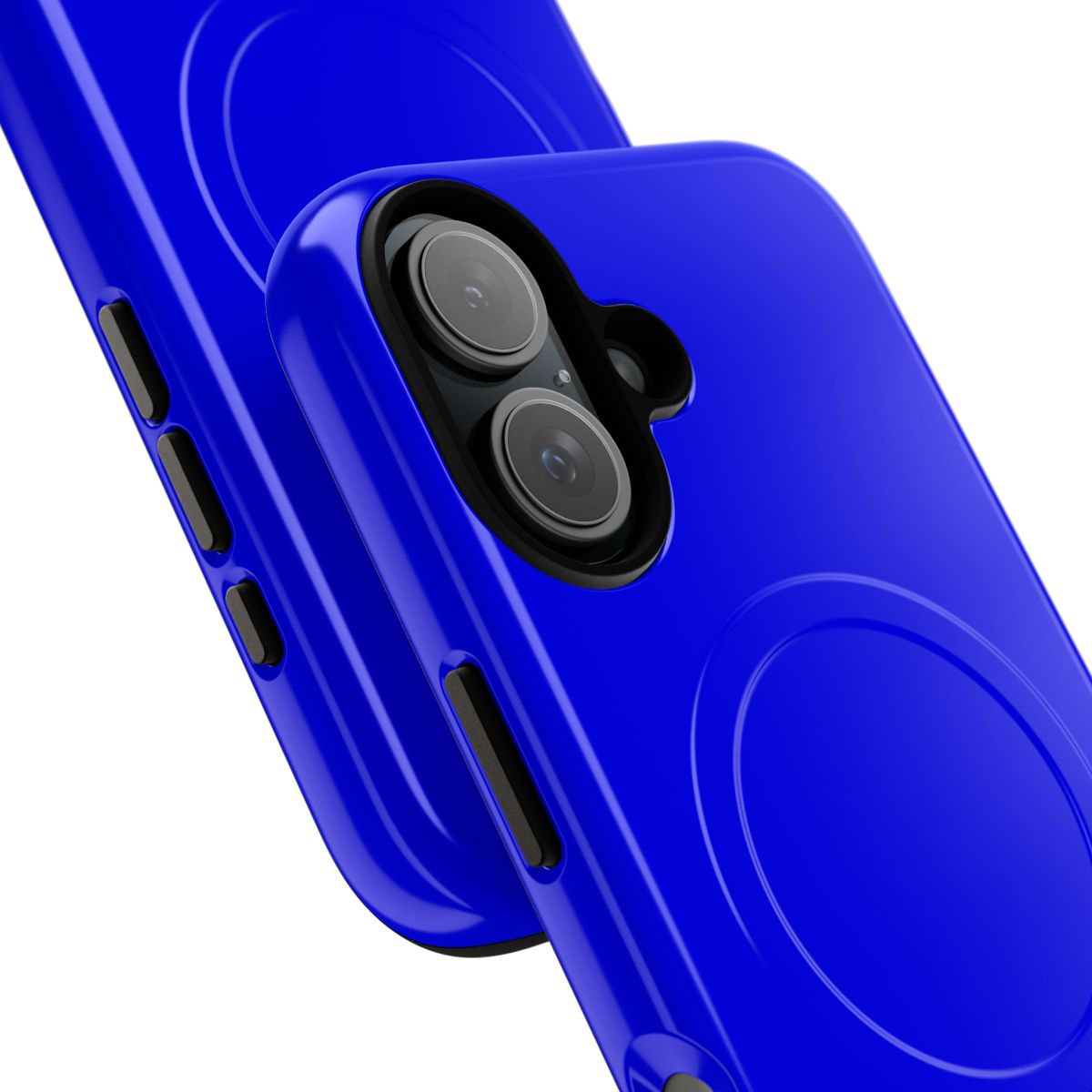 Royal blue solid color magnetic tough phone case - Detail