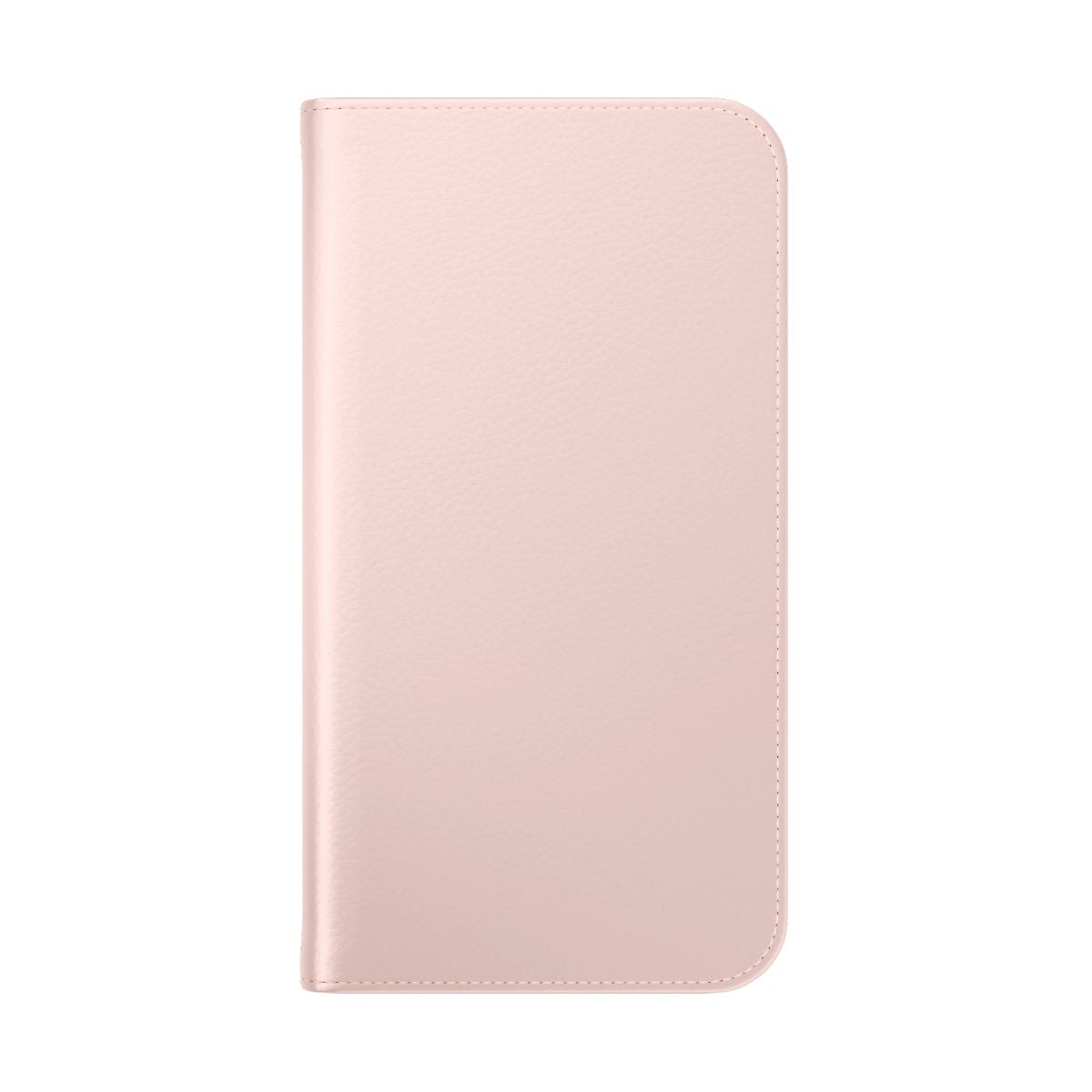 A plain misty rose phone case with a variety of pink shades. - Folded Back