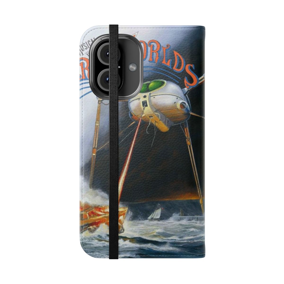 Sci-Fi Phone Case Featuring the War of the Worlds - Folded Front