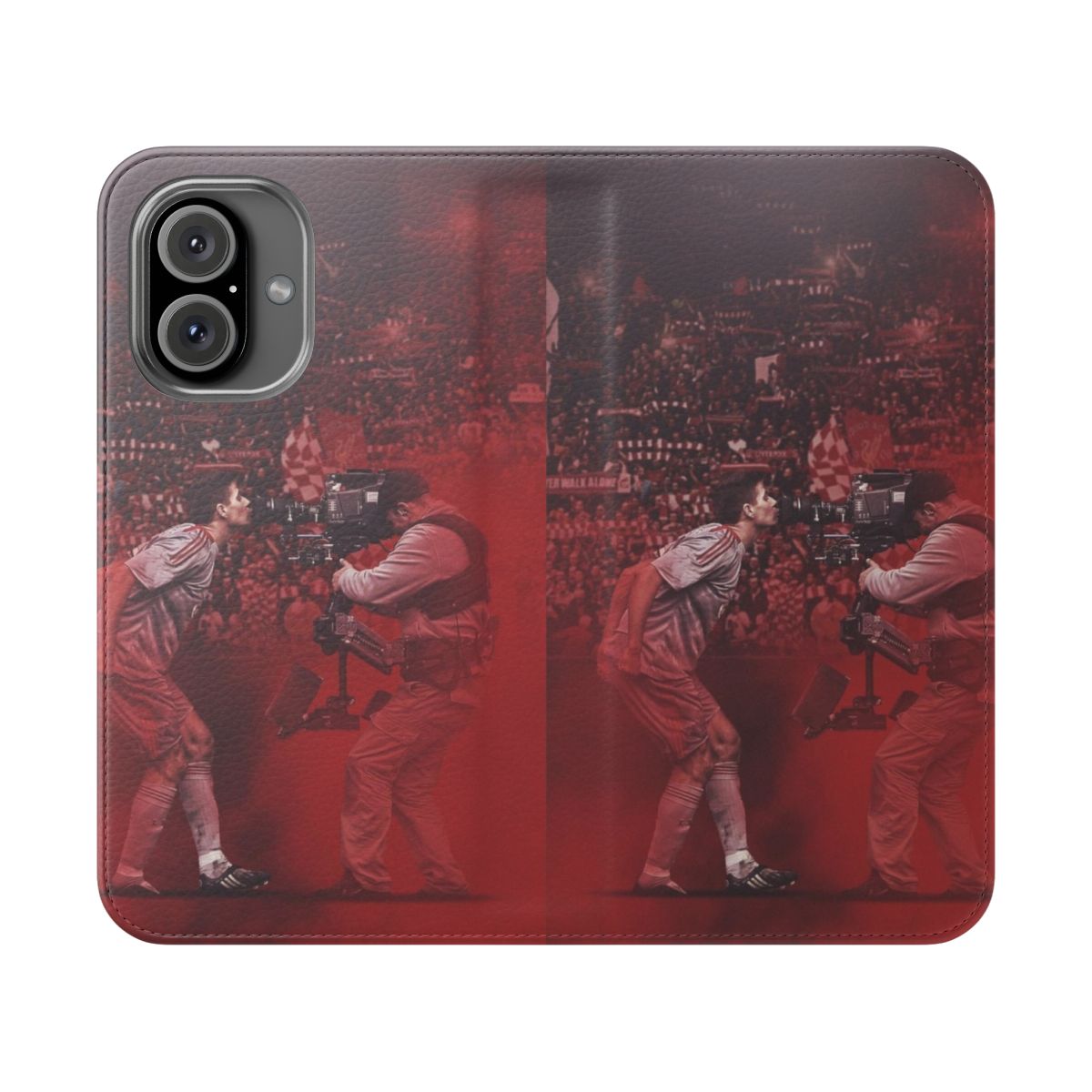 A stylish phone case featuring the iconic image of former Liverpool FC captain, Steven Gerrard.