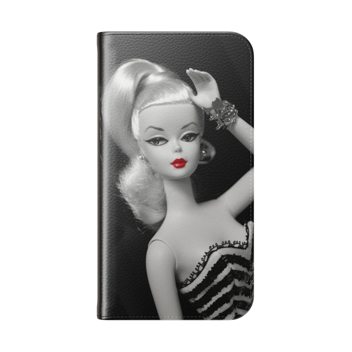 Vintage-Inspired Silkstone Fashion Phone Case for Smartphone - Folded Back