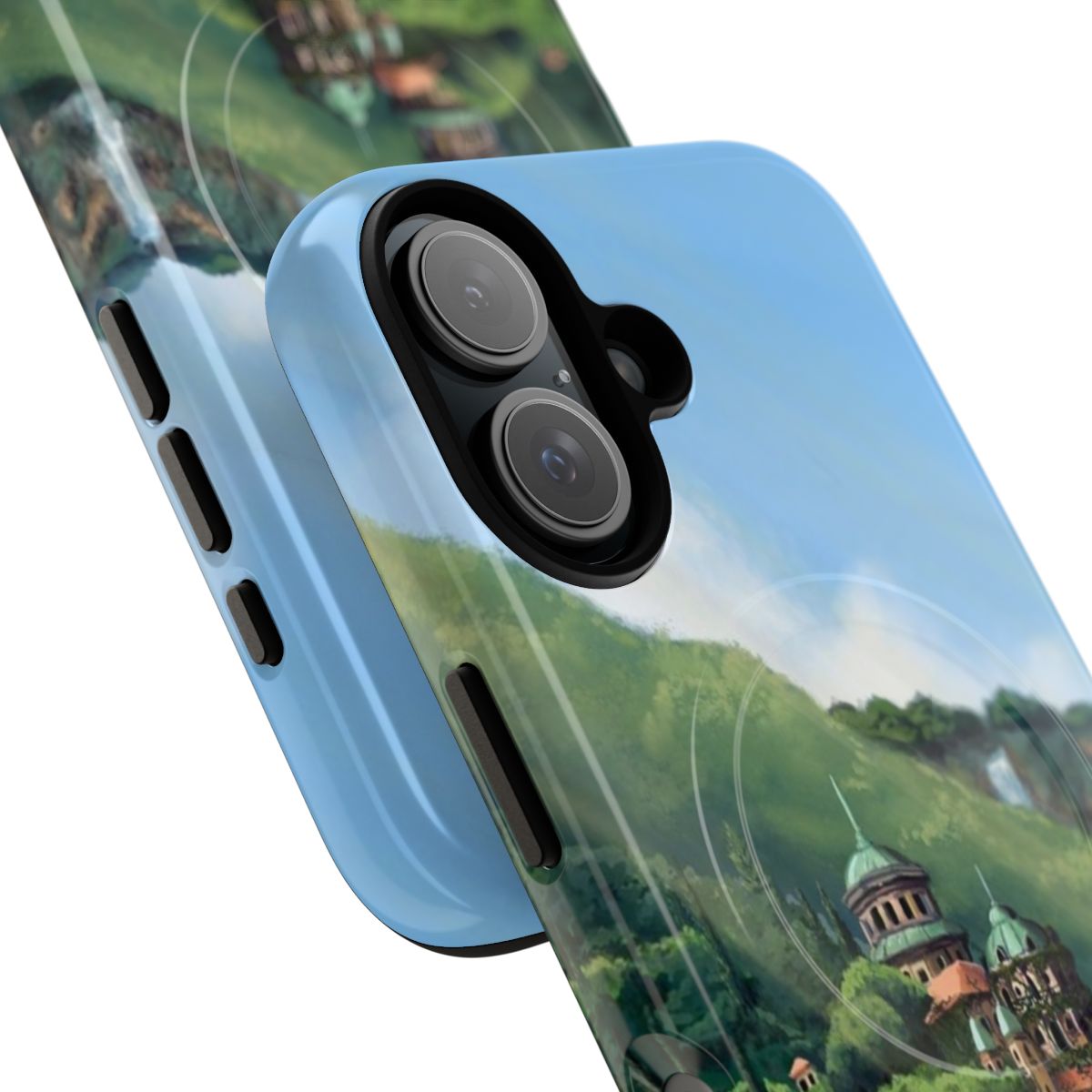 A phone case featuring a stunning landscape of Naboo, the planet from the Star Wars universe. - Detail