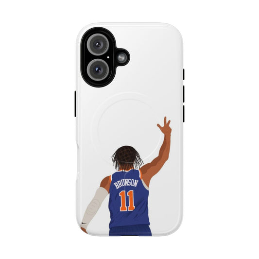 Personalized phone case featuring Jalen Brunson of the New York Knicks