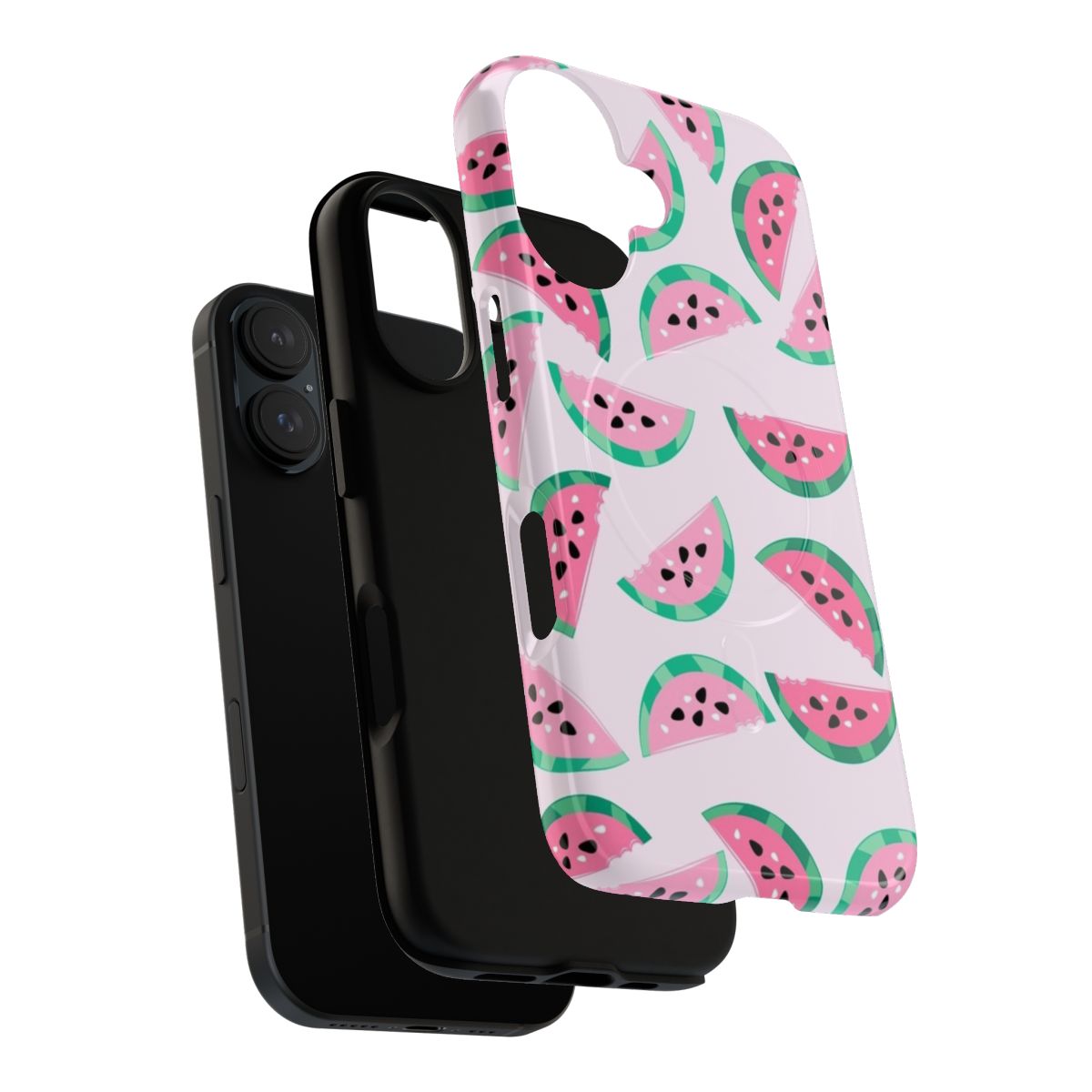 Watermelon-patterned phone case with a vibrant and pastel design - Layers