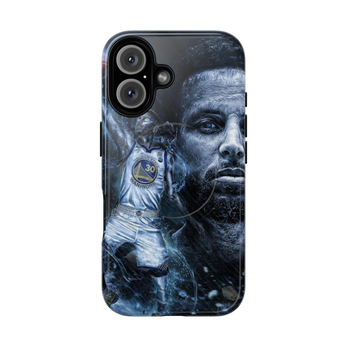 Magnetic Tough Phone Case featuring a stylish illustration of basketball player Stephen Curry