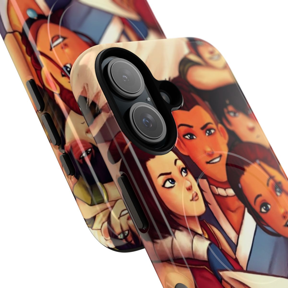 Magnetic tough phone case featuring the Team Avatar cast from Avatar: The Last Airbender - Detail