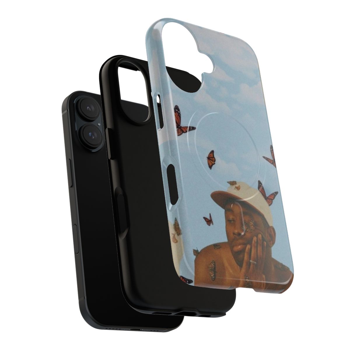 Stylish magnetic tough phone case featuring fan art design for rapper Tyler Igor - Layers